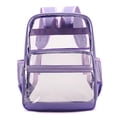 thumbnail image 2 of Fgnfyis Cute Clear Backpack Privacy Student Bookbag Large Capacity Eco Friendly Boys and Girls Backpacks for School Purple, 2 of 9