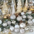 thumbnail image 4 of Sea Team 41-Pack Christmas Ball Ornaments with Strings, 60mm/2.36-Inch Medium Size Baubles, Shatterproof Plastic Christmas Bulbs, Hanging Decorations for Xmas Tree, Holiday, Wedding, Party, Champagne, 4 of 7