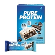 Pure Protein Bars, Cookies n Cream, 20g, 2.75 oz, 6Ct