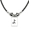 thumbnail image 1 of carácter katakana japonés yo collar a mano colgante de cuerda de cuero Unbranded M, 1 of 3
