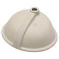 thumbnail image 3 of 19x16x8 Inch Ceramic Undermount Bathroom Sink - White, Oval, With Overflow, Stain , Modern Style Overflow 19"x16", Oval Undermount, Stain-, Stylish, 3 of 4