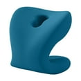 thumbnail image 1 of Reposacabezas para silla de oficina con soporte para el cuello para adultos y estudiantes, lavable, versátil y se adapta a la mayoría de las sillas de oficina. Azul Verde, 1 of 9