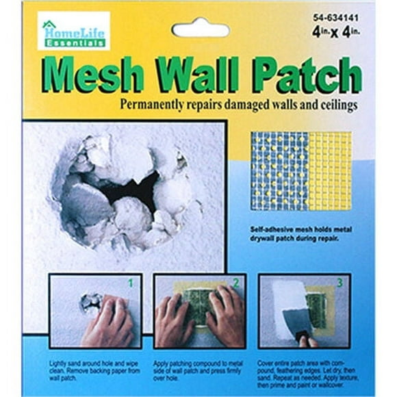 WALL REPAIR PATCH Fix Drywall Hole Repair Ceiling Plaster Damage Metal Mesh 4x4"