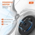 thumbnail image 4 of Ventilador de pared ZMRTDWO de 50 cm, oscilante, 3 velocidades, IP44, 90°, 4 of 7