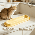 thumbnail image 4 of Wide Extended Pet Food Bowl, Ant‑Barrier No Spill Feeding Dish, Easy‑to‑Clean Large Capacity Plastic Feeder for Multi‑Cat & Multi‑Dog Home, 4 of 5