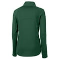thumbnail image 3 of Women's Cutter & Buck Green Tulane Green Wave Adapt Eco Knit Stretch Recycled Half-Zip Pullover Top, 3 of 3