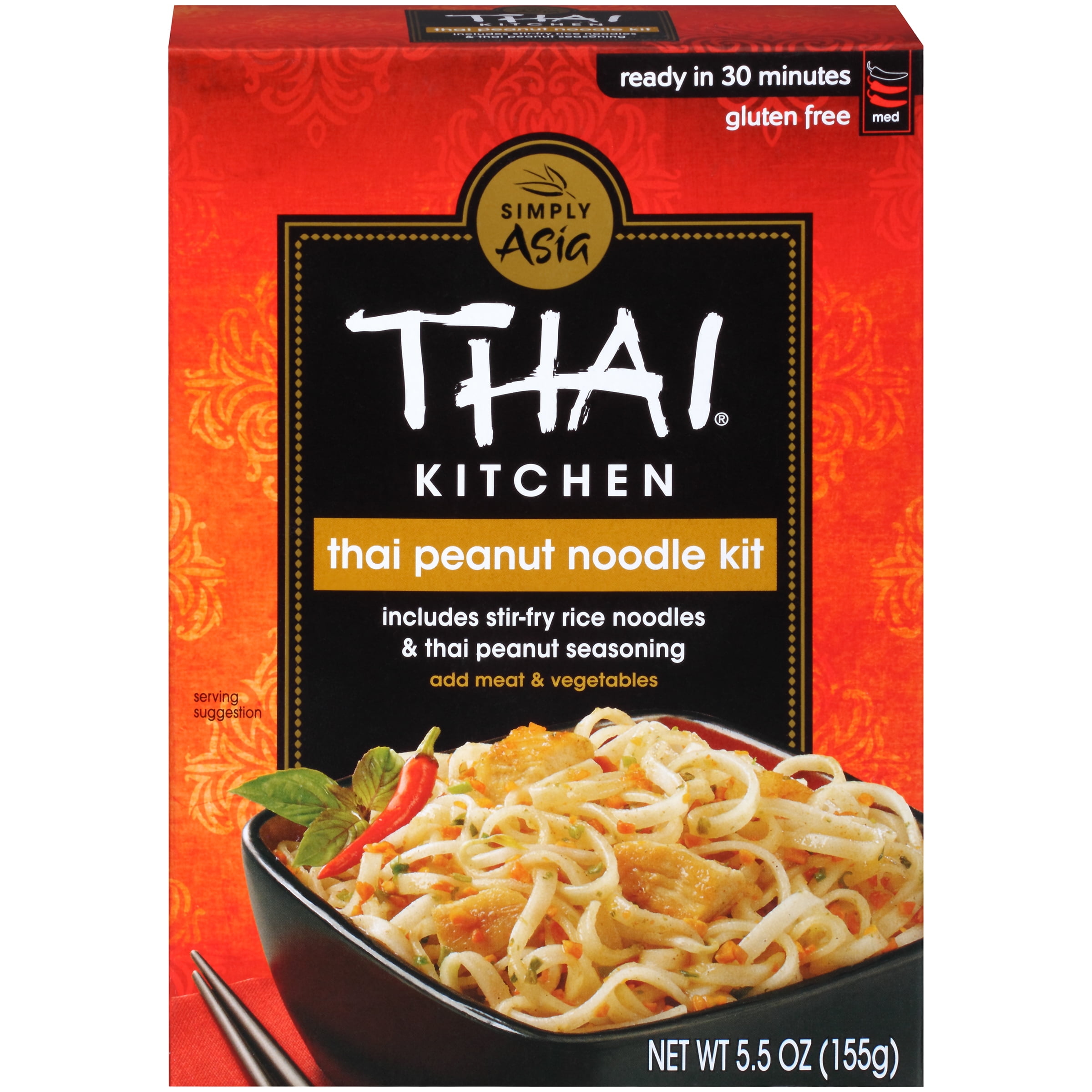 Thai Kitchen Gluten Free Thai Peanut Stir Fry Noodle Kit 55 OZ