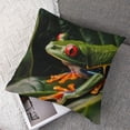 thumbnail image 7 of nygtbtfer Throw Pillow Covers, Couch Pillow Covers, Set of 2 Throw Pillow Case, Green Leaf Animal, Decorative Throw Pillow Covers, Pillow Cover White, 7 of 7