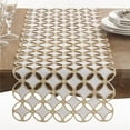 thumbnail image 1 of SARO QX269.GL1668B Buche de Noel Collection Holiday Design Table Runner  Gold, 1 of 1