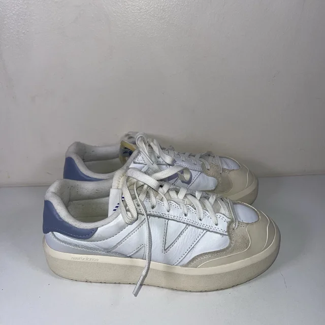New Balance Sneakers Mens 8 CT302 White Reflection Low Top Platform Shoes