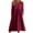Red, variant on Utoimkio Women's Long Sleeve Loose Midi Dress Casual Solid Square Collar Swing Long Dresses for Women with Pockets