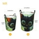 thumbnail image 3 of Fotbe Cute Big-Eyed Black Cat Cesto de Ropa con Asas, Cesto Impermeable de Gran Capacidad, Bolsa de Lavado para Dormitorio, Cesto de Ropa con Ruedas y Asas-Small, 3 of 6