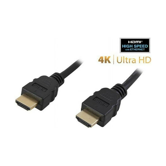 Nippon Labs HDMI-HS-6 6 ft. HDMI 2.0 Male to Male High Speed Cable with Ethernet Channel, Black