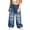 Blue, variant on MuXiKeJi Clothes Girls Jeans Baggy Elastic Waist Wide Leg Denim Pants Comfort Everyday Casual Bottoms for Girls Girls Denim Pants
