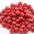 thumbnail image 2 of 50X Perles Rondes en Bois pour Fabrication de Bijoux Collier Bracelet - Rouge, 12 mm, 2 of 7