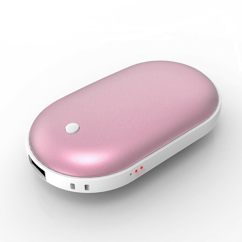 Rose Gold 5200Mah Portable USB Charger Pocket Electric Hand Warmer Rechargeable 