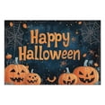 thumbnail image 2 of Happy Halloween Horror Pumpkin Bat Placemats Set of 4 Farmhouse Spooky Halloween Place Mat Washable Anti-Skid Table Mats for Wedding Restaurant & Camping, 2 of 6