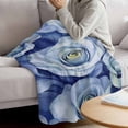 thumbnail image 3 of Spring Rose Flower Blanket Soft Cozy Warm Throw Blanket for Couch, Plush Fuzzy Flannel Fleece Blankets for Sofa, Nature Aesthetics Botanical Blossom Bed Blankets Lightweight Gifts for Women, 40"x60", 3 of 9