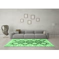 thumbnail image 3 of Ahgly Company Indoor Square Oriental Emerald Green Traditional Area Rugs, 4' Square, 3 of 4