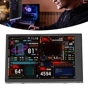 PC Affichage du panneau de capteur, dimmable 360 Degrés Rotation Double USB Port 320×480 Ordinateur professionnel de résolution CPU Moniteur pour le bureau