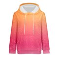 thumbnail image 4 of Bovemsi Sweatshirt for Women Large Hoodie With Gradient Print Plus Size Long Sleeved Sweater Pullover Autumn Pocket Clothes Comfort Hoodie, 4 of 9
