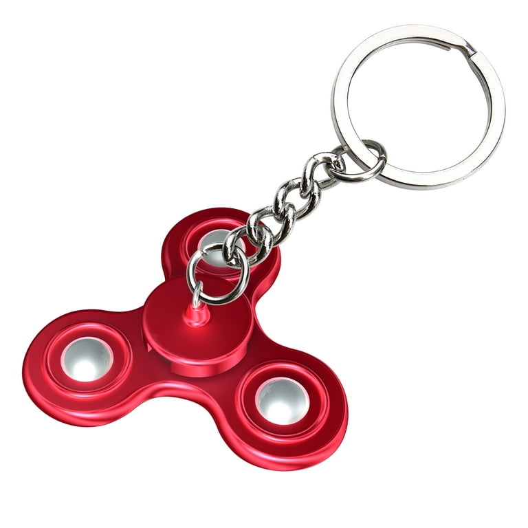 Yumoquee Keychain Spinner, Fidget Keychain, Spinning Keychain Fidget,  Fidget Keychain for Adults, Metal Fidget Spinner