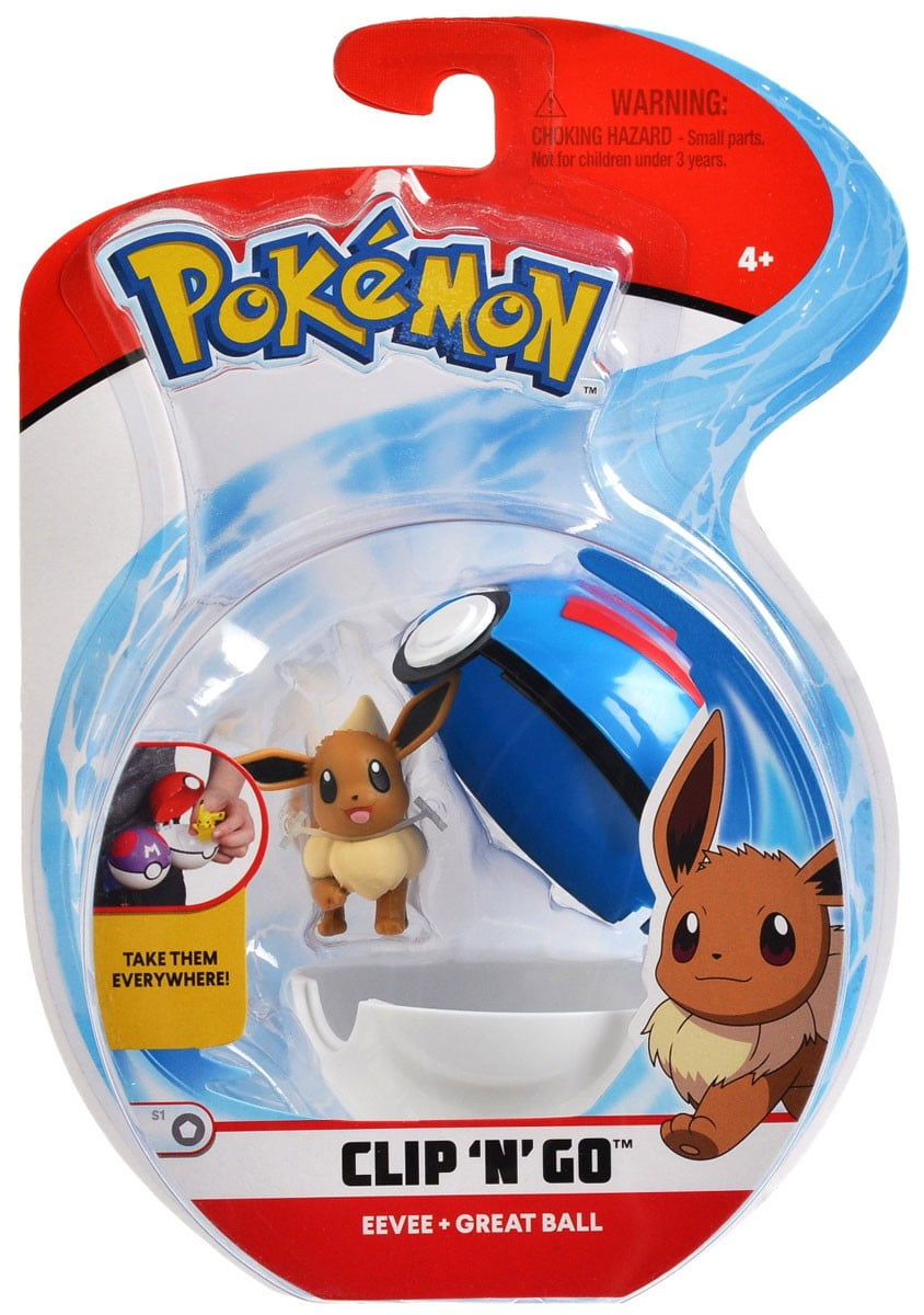 Brand New Eevee Pokemon Clip 'n' Go Figure 