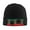 Black, variant on Mexican Flag Pattern Beanie Hat Men Women Warm Printed Cap Knit Beanies Hats Outdoor Winter Deep Heather