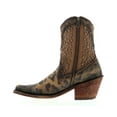 thumbnail image 3 of Caborca Silver By Liberty Black Women's Leopard Print Studded Short Western Boot Brown 11 M  US, 3 of 5