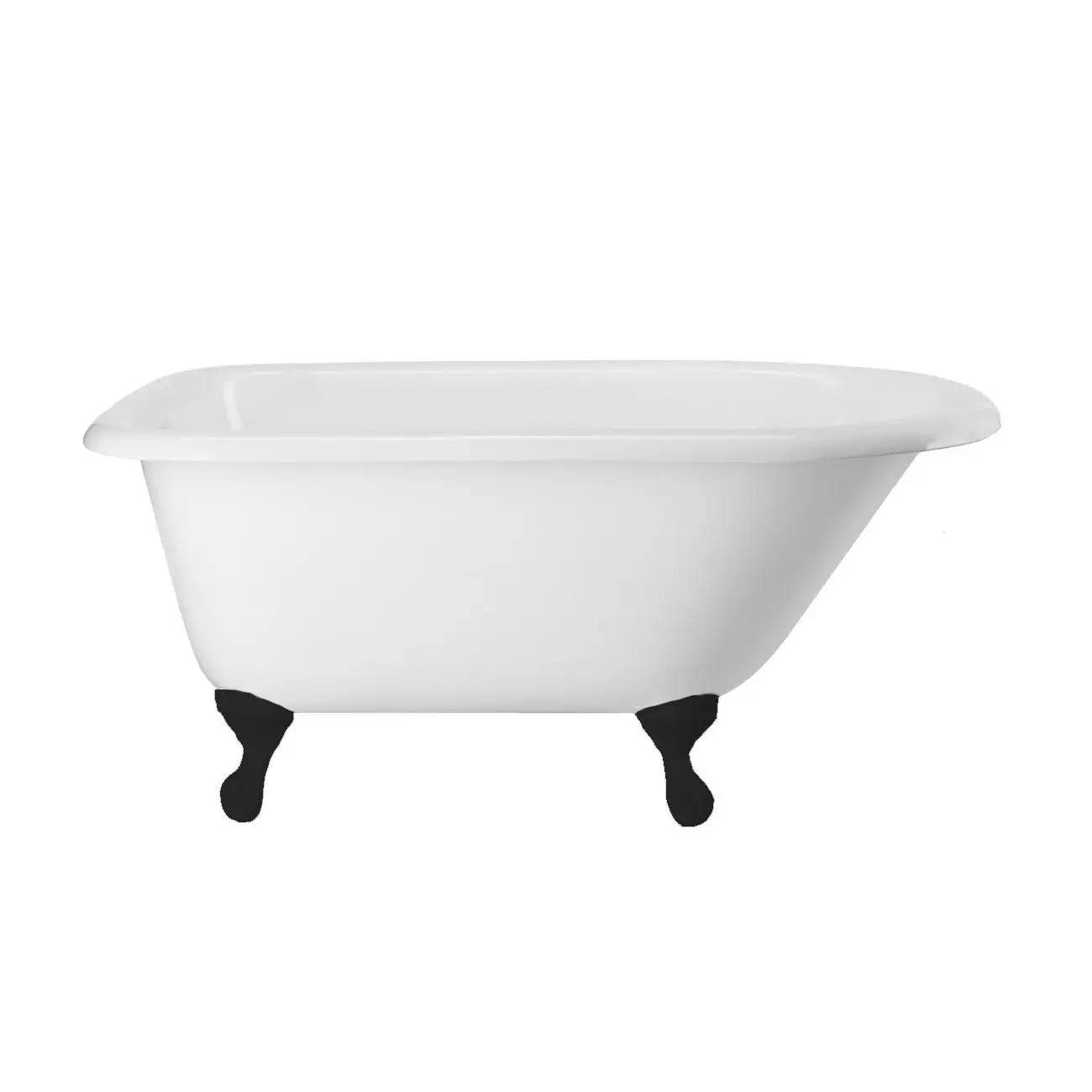 Norfolk 48 Inch Cast Iron Classic Clawfoot Tub Wall Faucet