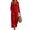 Red, variant on Women's 2 Piece Outfits Casual Lapel Half Zip Sweatshirts and Wide Leg Pants Tracksuit Sets