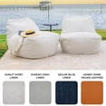 thumbnail image 4 of Big Joe Luft Outdoor Patio Chair, Lightweight Bean Filling, Outdoor Performance Linen, Sunlit Ivory, 4 of 8