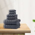 thumbnail image 6 of Cotton Bath Towel Set 6 Piece, Highly Absorbent Quick Dry Soft Towels for Bathroom Gym Travel Everyday Use, 27.5 X 55 Inch, Gray, 6 of 9