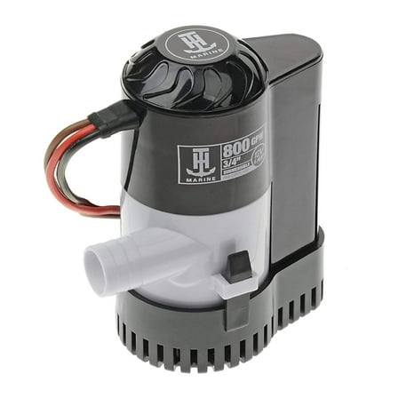 Automatic Boat Bilge Pump | Submersible Bilge Pump with Automatic Shut-Off | 800 GPH 12V Fits 3/4" Hose