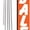 Orange/White, variant on Sale Advertising Rectangle Feather Banner Flag with Pole Kit and Ground Spike, Orange and White