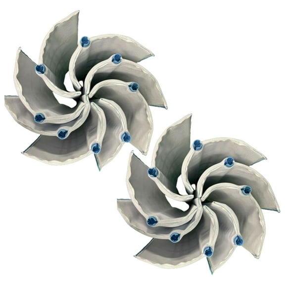 Hurricane 48 Sq ft DE Grid Filter Replacement with 7 Full Grids & 1 Partial Grid, 2 Pack