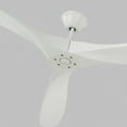 thumbnail image 2 of 3 Blade Ceiling Fan with Handheld Control in Modern Style 88 inches Wide By 13.69 inches High-Matte White Finish-Matte White Blade Color Bailey Street, 2 of 10