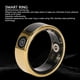 thumbnail image 3 of Anillo Inteligente, IP68 A Prueba De Agua Gold Touch Screen Monitoreo Del Sueño Rastreador De Fitness Smart Ring Para Mujeres Y Hombres, 3 of 7