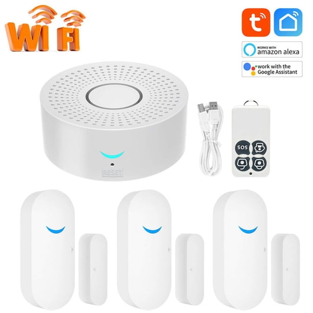 Tuya WiFi Smart Security Alarm System Kit Puerta de alarma multifunción