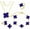 Blue, variant on LUCKY CLOVER 18K Gold Plated Jewelry Set for Women With Gift Packaging Box, Gift for Women for Birthday, Vlentine's Day, Chiristmas, New Year, Anniversary