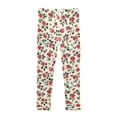 thumbnail image 4 of joogoo Girls' Leggings Artistic Rose Flowers Yoga Pants 7-8T, 4 of 8