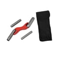 thumbnail image 3 of DOLITY Brick Jointer Trowel Construction Workers Masonry Jointer Wall Trimming Tool Red, 3 of 9