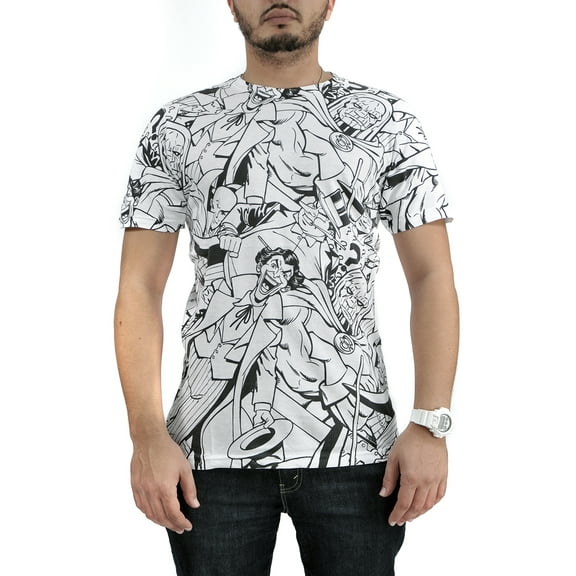 DC Comics Villains Comic Book Print T-Shirt