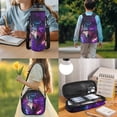 thumbnail image 5 of Yspwyqan Galaxy Wolf Backpack Set 4Pcs with Lunch Box Pencil Case Water Bottle, Cosmic Nebula Lightweight Boys Backpack Set for Elementary Middle School Hiking, 5 of 7