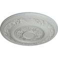 thumbnail image 3 of Ekena Millwork 25 7/8"OD x 2 1/4"P Nestor Ceiling Medallion (Fits Canopies up to 5"), Hand-Painted Frost, 3 of 6