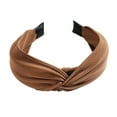 thumbnail image 3 of Women's Solid Headband Bow Tie Velvet Wide Brim Hair Wrap Accessory, 3 of 3