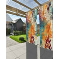 thumbnail image 3 of Outdoor Curtains for Patio, Boho Orange Teal Red Waterproof Blackout Outside Curtain for Porch/Pergola/Gazebo, Modern Abstract Splashing Art Thermal Insulated Drapes for Cabana, 1 Panel, 54 x 84 Inch, 3 of 8