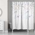 thumbnail image 2 of Creative Products Dark Brown Falling Branches 71x74 Shower Curtain, 2 of 2