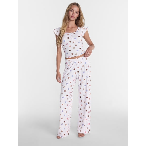 No Boundaries Henley Pant Set, Women's size XS - XXL