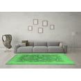 thumbnail image 3 of Ahgly Company Indoor Square Oriental Emerald Green Industrial Area Rugs, 4' Square, 3 of 4